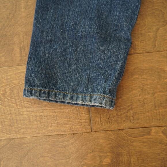Rocawear Jeans Kids 5 Blue Denim Embroidered Pocket Straight Leg 5 Pocket Preppy - Picture 8 of 10